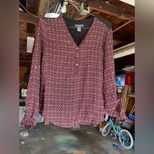 Burgundy dress shirt